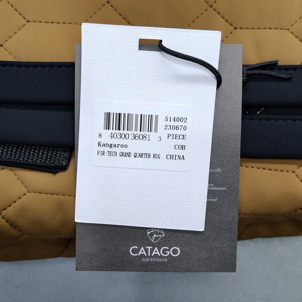 Catago FIR-Tech‎ Grand Quilted Quarter Rug Cob Sheet Brown Black Outdoor
